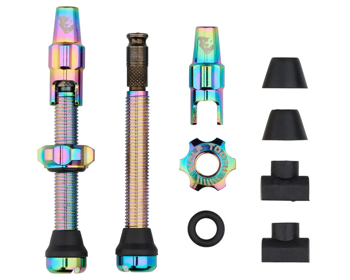 Wolf Tooth Components Tubeless Valve Stem Kit For Clik Valve (Oil Slick) (44mm)